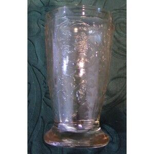 Vintage Floragold Iridescent Jeannette Glass Louisa Tumbler